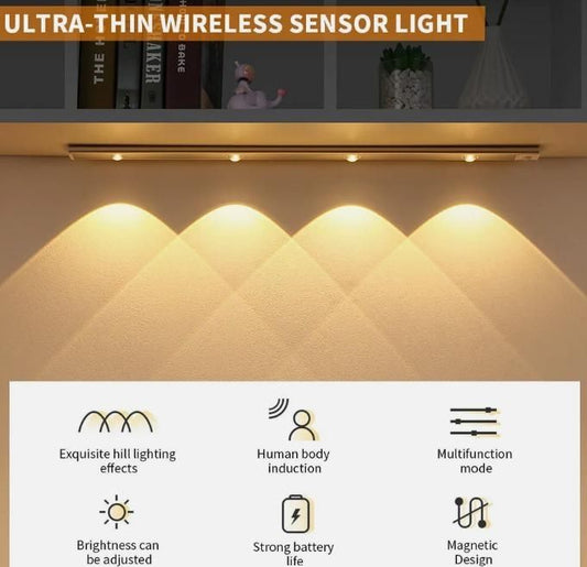 AI-Powered Magnetic Motion Sensor Light With USB Rechargeble
